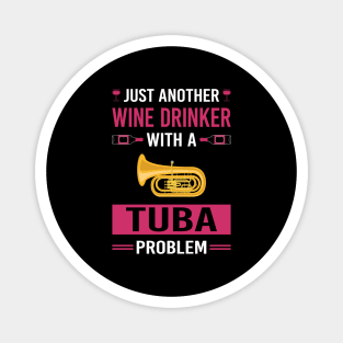 Wine Drinker Tuba Magnet